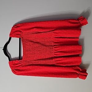 SHEIN Red Top